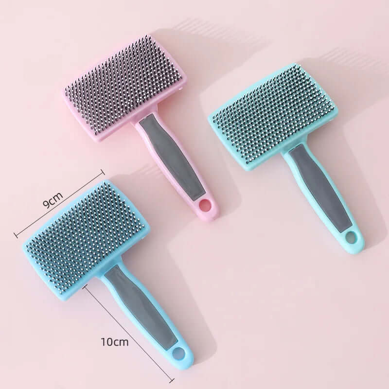 FurMaster Deluxe: Soft Grip Stainless Steel Comb for Pet Grooming