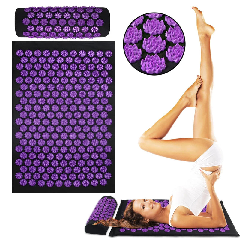 ZenPulse Fitness Mat: Body Needles Acupressure System for Yoga