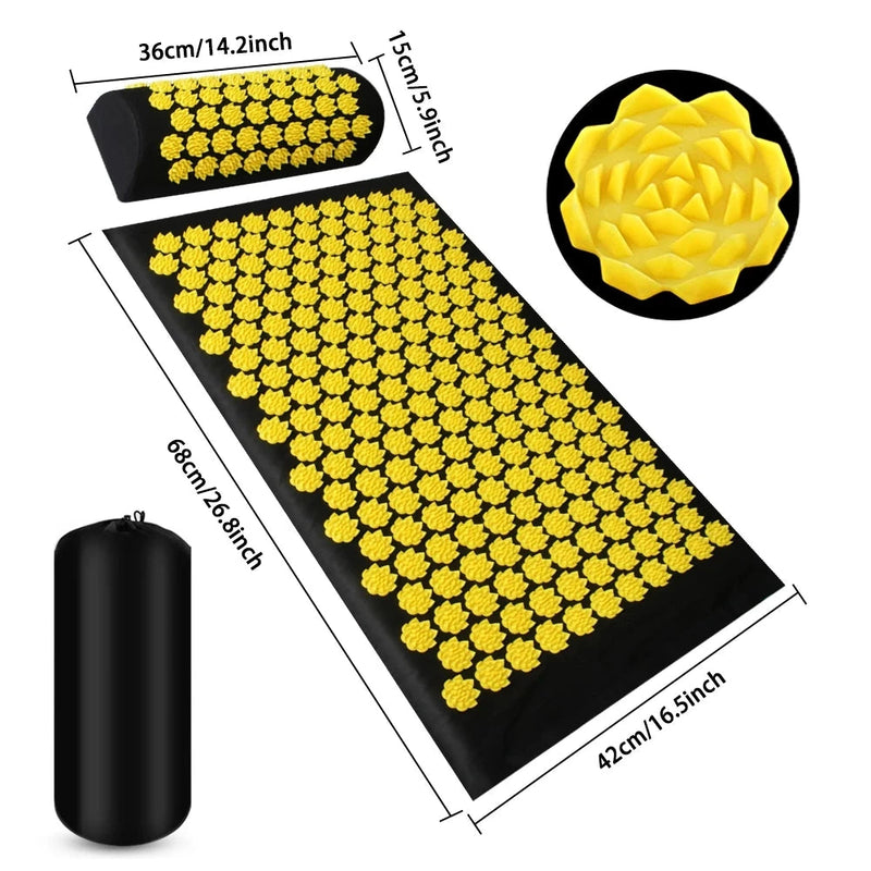 ZenPulse Fitness Mat: Body Needles Acupressure System for Yoga