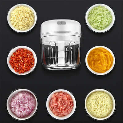 Electric Mini Food Chopper - 100ml and 250ml.