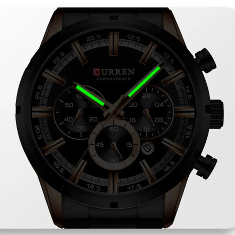 CURREN New Fashion  with Stainless Steel Top Brand Luxury Sports!!