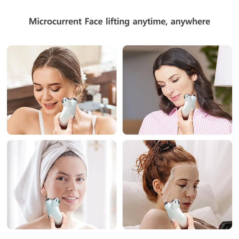 microcurrent facial  lifiting massage