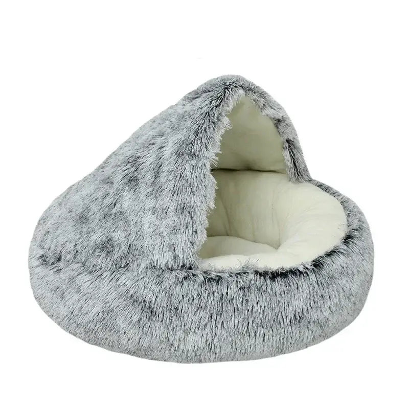 "Plush Paradise: Luxurious Cat Bed for Cozy Comfort"