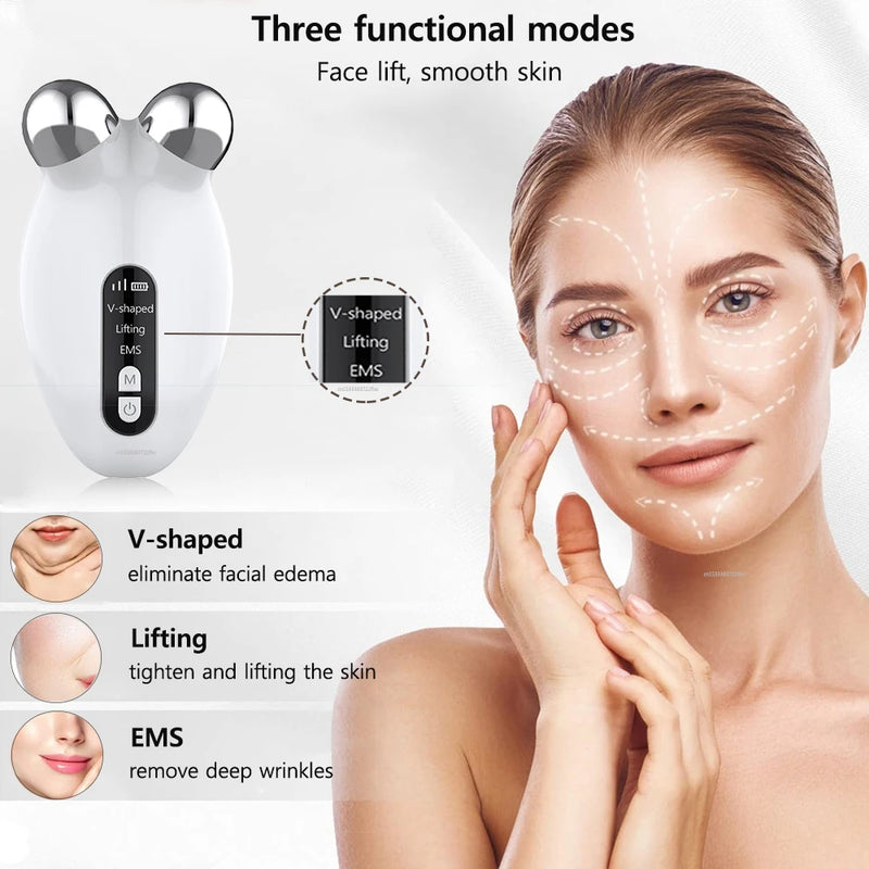 microcurrent facial  lifiting massage