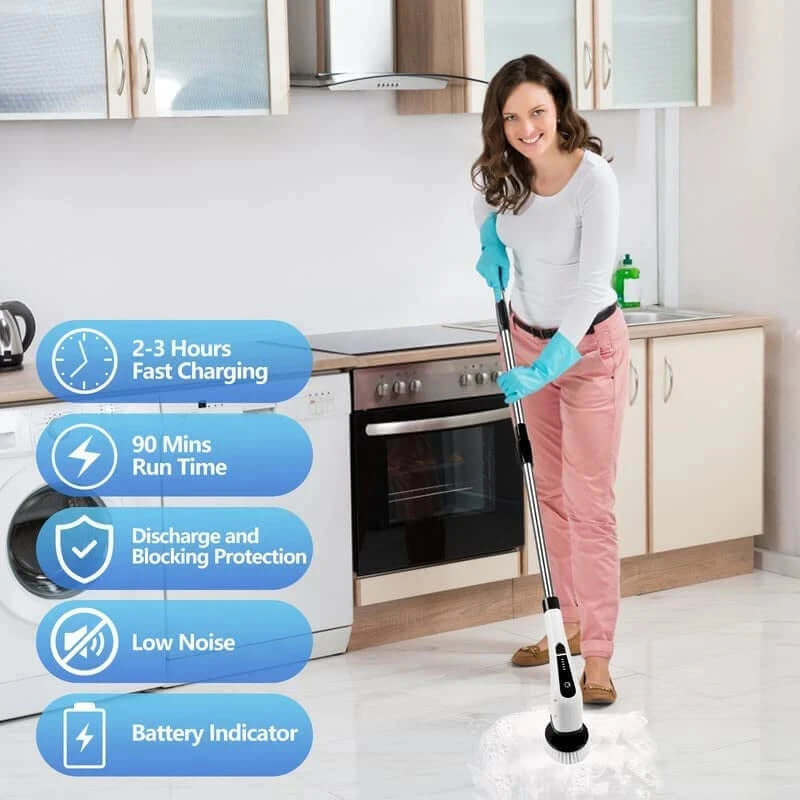 PowerScrub Elite: 7-in-1 Electric Cleaner for Windows and Walls