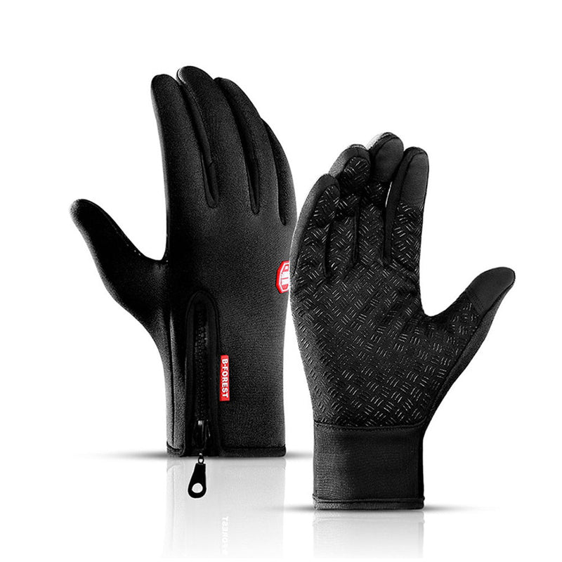 Waterproof cycling gloves with zipper...